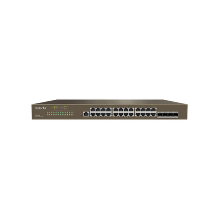 TENDA SWITCH L2 MANAGED SWITCH 24 PORTE 10/100/1000 BASE-T ETHERNET - 4 PORTE 1000 BASE-X SFP -1 POR