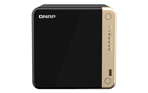 QNAP NAS - 4-BAY DESKTOP NAS, 4 X 3.5&#34;/2.5&#34; SATA 6GB/S DRIVE BAYS, 2 X M.2 2280 PCIE GEN 3 X1 SLOTS,