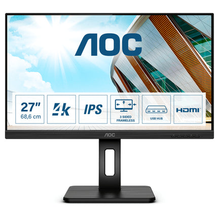 AOC MONITOR 27 LED IPS 4K UHD 16:9 350 CDM, USB-C, DP/HDMI, PIVOT, MULTIMEDIALE