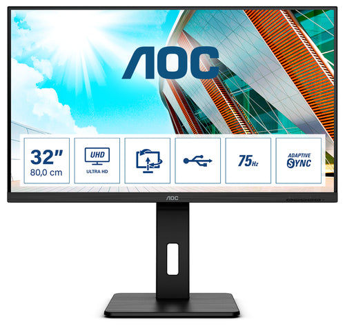 AOC MONITOR 31,5 LED VA 3840x2180 16:9 4MS 350 CDM, DP/HDMI, MULTIMEDIALE