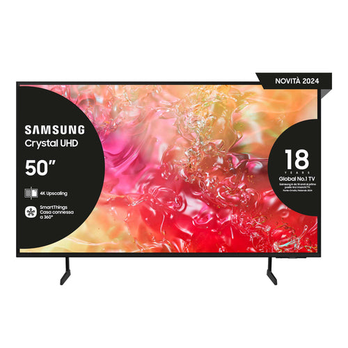 SAMSUNG SMART TV 50&#34; 4K UHD WIFI LAN DLNA DVT2 DVBS2 HDR10 ITALIA NERO