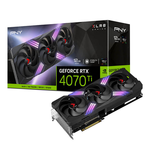 PNY VGA GEFORCE RTX 4070, RTX 4070 12GB XLR8 GAMING, VERTO EDITION DLSS 3