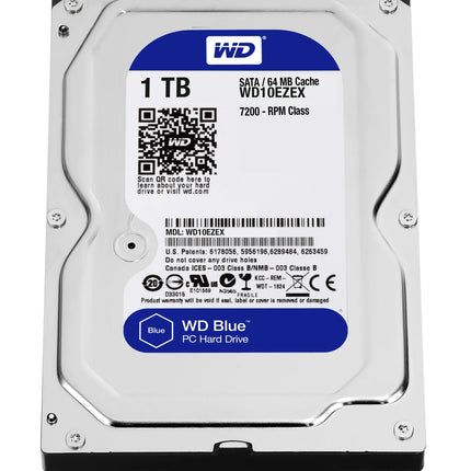 WESTERN DIGITAL HDD BLUE 1TB 3.5 SATA600 7200RPM