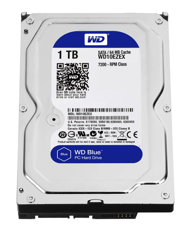 WESTERN DIGITAL HDD BLUE 1TB 3.5 SATA600 7200RPM