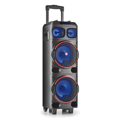 NGS STRUMENTAZIONE DA DJ BLUETOOTH, 300W - TRASPORTABILE CON  RUOTE, INGRESSI AUDIO MICRO SD, USB, A