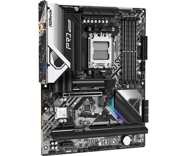 ASROCK MB AMD X670, X670E PRO RS, AM5, 4 DDR5, 6 SATA, 1 M2 SATA,3 PCI-E 4.0, 1 PCI-E 5.0, ATX